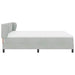 Pat cu arcuri cu headboard Gri deschis 180 x 200 cm Catifea - WALTI WALTI