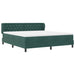 Pat cu arcuri cu headboard Verde închis 180 x 200 cm Catifea - WALTI WALTI