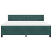 Pat cu arcuri cu headboard Verde închis 180 x 200 cm Catifea - WALTI WALTI
