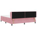 Pat cu arcuri cu saltea cu headboard Roz 180 x 200 cm Catifea - WALTI WALTI