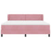 Pat cu arcuri cu saltea cu headboard Roz 180 x 200 cm Catifea - WALTI WALTI