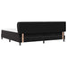 Pat cu arcuri cu saltea cu headboard Negru 200 x 200 cm Catifea - WALTI WALTI