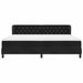 Pat cu arcuri cu saltea cu headboard Negru 200 x 200 cm Catifea - WALTI WALTI