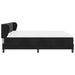 Pat cu arcuri cu saltea cu headboard Negru 200 x 200 cm Catifea - WALTI WALTI