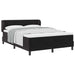 Pat cu arcuri cu saltea cu headboard Negru 140 x 190 cm Catifea - WALTI WALTI