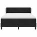 Pat cu arcuri cu saltea cu headboard Negru 140 x 190 cm Catifea - WALTI WALTI