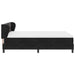 Pat cu arcuri cu saltea cu headboard Negru 140 x 190 cm Catifea - WALTI WALTI