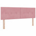 Pat cu arcuri cu saltea cu headboard Roz 140 x 190 cm Catifea - WALTI WALTI