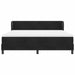 Pat cu arcuri cu saltea cu headboard Negru 180 x 200 cm Catifea - WALTI WALTI
