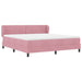 Pat cu arcuri cu saltea cu headboard Roz 180 x 200 cm Catifea - WALTI WALTI