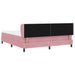 Pat cu arcuri cu saltea cu headboard Roz 180 x 200 cm Catifea - WALTI WALTI