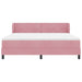 Pat cu arcuri cu saltea cu headboard Roz 180 x 200 cm Catifea - WALTI WALTI