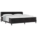 Pat cu arcuri cu saltea cu headboard Negru 200 x 200 cm Catifea - WALTI WALTI