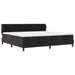Pat cu arcuri cu saltea cu headboard Negru 200 x 200 cm Catifea - WALTI WALTI