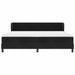 Pat cu arcuri cu saltea cu headboard Negru 200 x 200 cm Catifea - WALTI WALTI