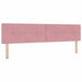 Pat cu arcuri cu saltea cu headboard Roz 200 x 200 cm Catifea - WALTI WALTI