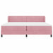 Pat cu arcuri cu saltea cu headboard Roz 200 x 200 cm Catifea - WALTI WALTI