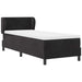Pat cu arcuri cu saltea cu headboard Negru 80 x 200 cm Catifea - WALTI WALTI