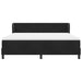 Pat cu arcuri cu saltea cu headboard Negru 180 x 200 cm Catifea - WALTI WALTI