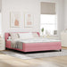 Pat cu arcuri cu saltea cu headboard Roz 180 x 200 cm Catifea - WALTI WALTI