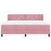 Pat cu arcuri cu saltea cu headboard Roz 180 x 200 cm Catifea - WALTI WALTI