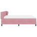 Pat cu arcuri cu saltea cu headboard Roz 180 x 200 cm Catifea - WALTI WALTI