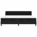Pat cu arcuri cu saltea cu headboard Negru 200 x 200 cm Catifea - WALTI WALTI