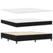 Pat cu arcuri cu headboard Negru 200 x 200 cm țesătură - WALTI WALTI