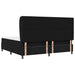 Pat cu arcuri cu headboard Negru 200 x 200 cm țesătură - WALTI WALTI