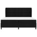 Pat cu arcuri cu headboard Negru 200 x 200 cm țesătură - WALTI WALTI