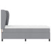 Pat cu arcuri cu headboard Gri deschis 90 x 190 cm țesătură - WALTI WALTI