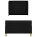 Pat cu saltea cu arcuri Gri închis 90x190 cm Negru 80 x 200 cm - WALTI WALTI