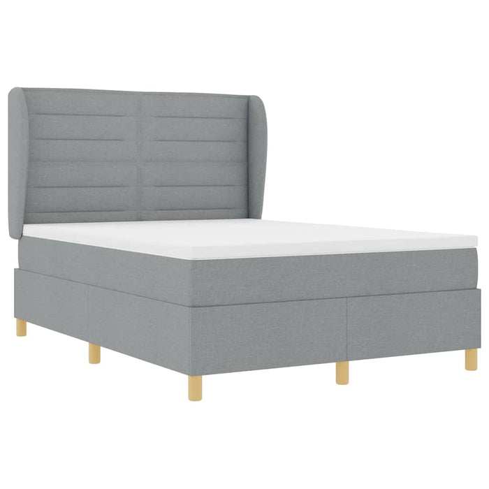 Pat cu saltea cu arcuri Gri închis 90x190 cm Gri deschis - WALTI WALTI