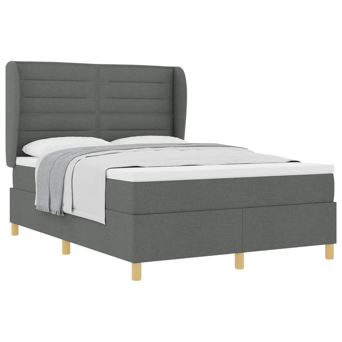 Pat cu saltea cu arcuri Gri închis 90x190 cm Gri închis - WALTI WALTI