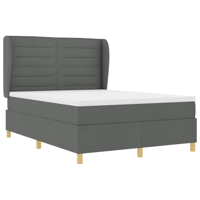 Pat cu saltea cu arcuri Gri închis 90x190 cm Gri închis - WALTI WALTI