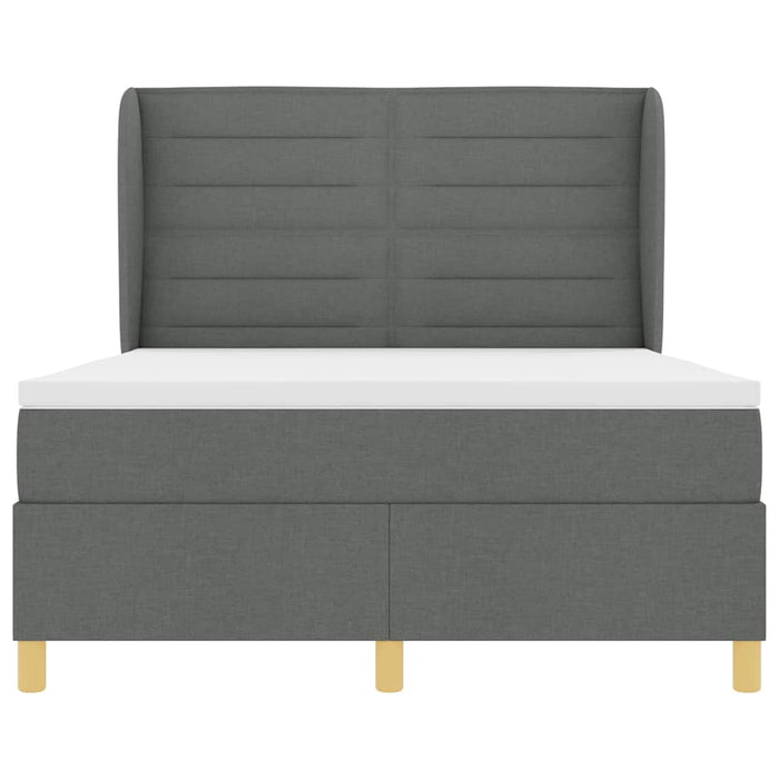 Pat cu saltea cu arcuri Gri închis 90x190 cm Gri închis - WALTI WALTI