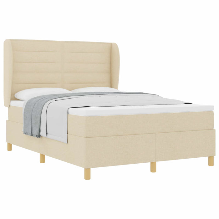 Pat cu saltea cu arcuri Gri închis 90x190 cm Crem 140 x 190 cm - WALTI WALTI