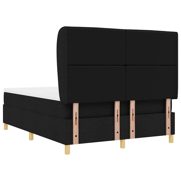 Pat cu saltea cu arcuri Gri închis 90x190 cm Negru 140 x 200 cm - WALTI WALTI