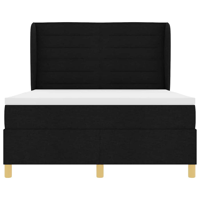 Pat cu saltea cu arcuri Gri închis 90x190 cm Negru 160 x 200 cm - WALTI WALTI