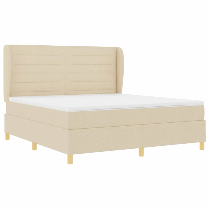 Pat cu saltea cu arcuri Gri închis 90x190 cm Crem 180 x 200 cm - WALTI WALTI