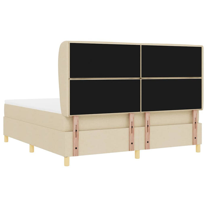 Pat cu saltea cu arcuri Gri închis 90x190 cm Crem 180 x 200 cm - WALTI WALTI