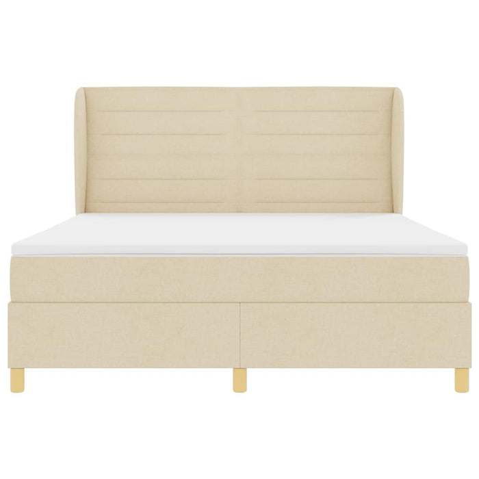 Pat cu saltea cu arcuri Gri închis 90x190 cm Crem 180 x 200 cm - WALTI WALTI