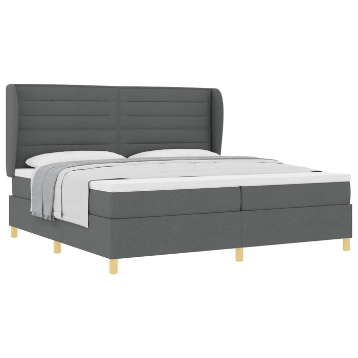 Pat cu saltea cu arcuri Gri închis 90x190 cm Gri închis - WALTI WALTI