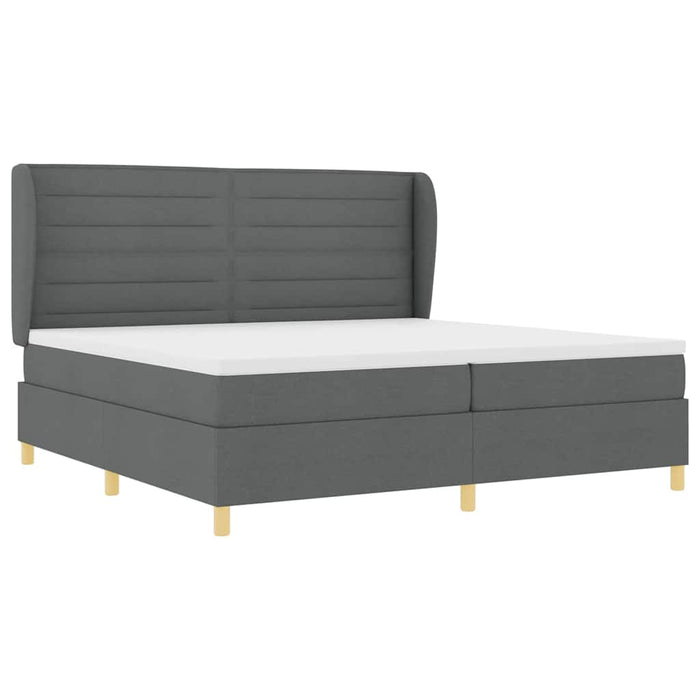 Pat cu saltea cu arcuri Gri închis 90x190 cm Gri închis - WALTI WALTI