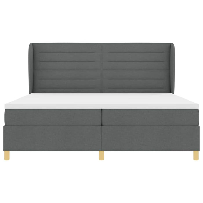 Pat cu saltea cu arcuri Gri închis 90x190 cm Gri închis - WALTI WALTI