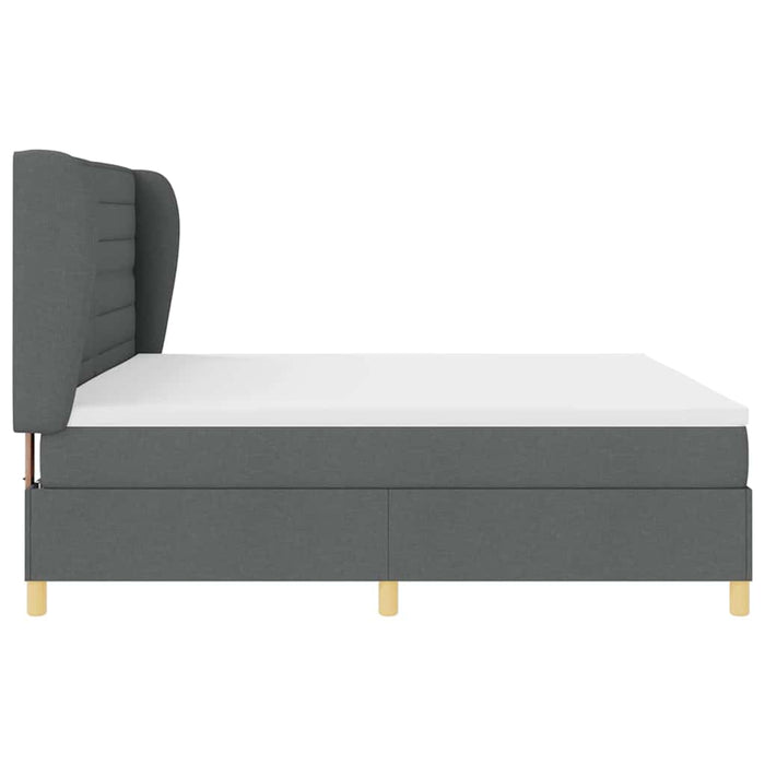 Pat cu saltea cu arcuri Gri închis 90x190 cm Gri închis - WALTI WALTI