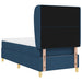 Pat cu arcuri cu headboard Manual albastru 200 x 90 cm țesătură - WALTI WALTI
