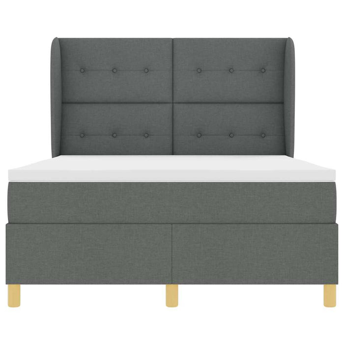 Pat cu saltea cu arcuri Gri închis 90x190 cm Gri închis - WALTI WALTI
