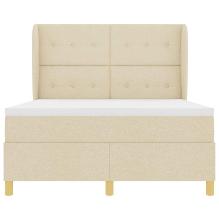 Pat cu saltea cu arcuri Gri închis 90x190 cm Crem 140 x 190 cm - WALTI WALTI