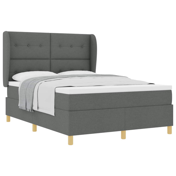 Pat cu saltea cu arcuri Gri închis 90x190 cm Gri închis - WALTI WALTI